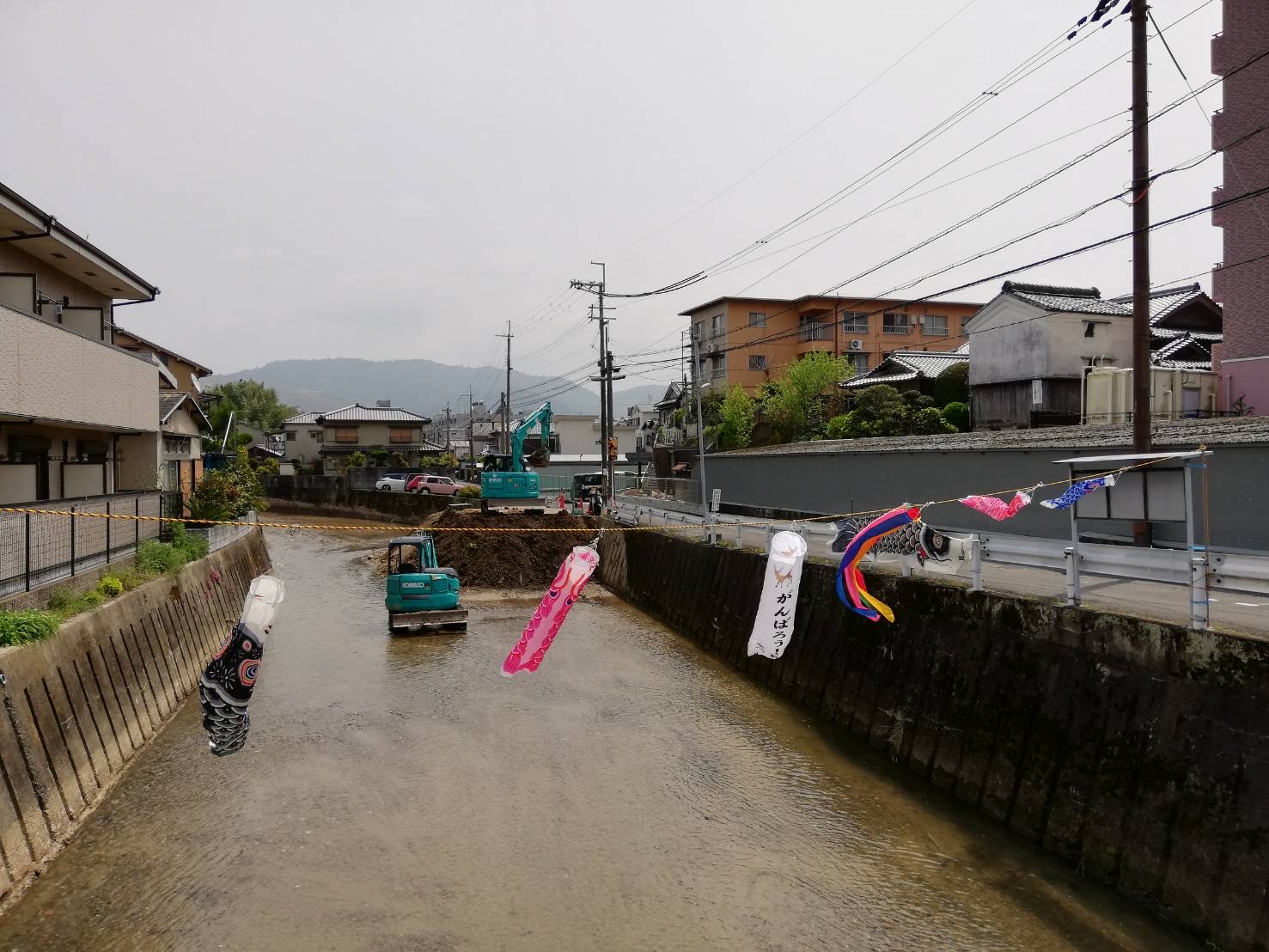 佐保川鯉のぼり